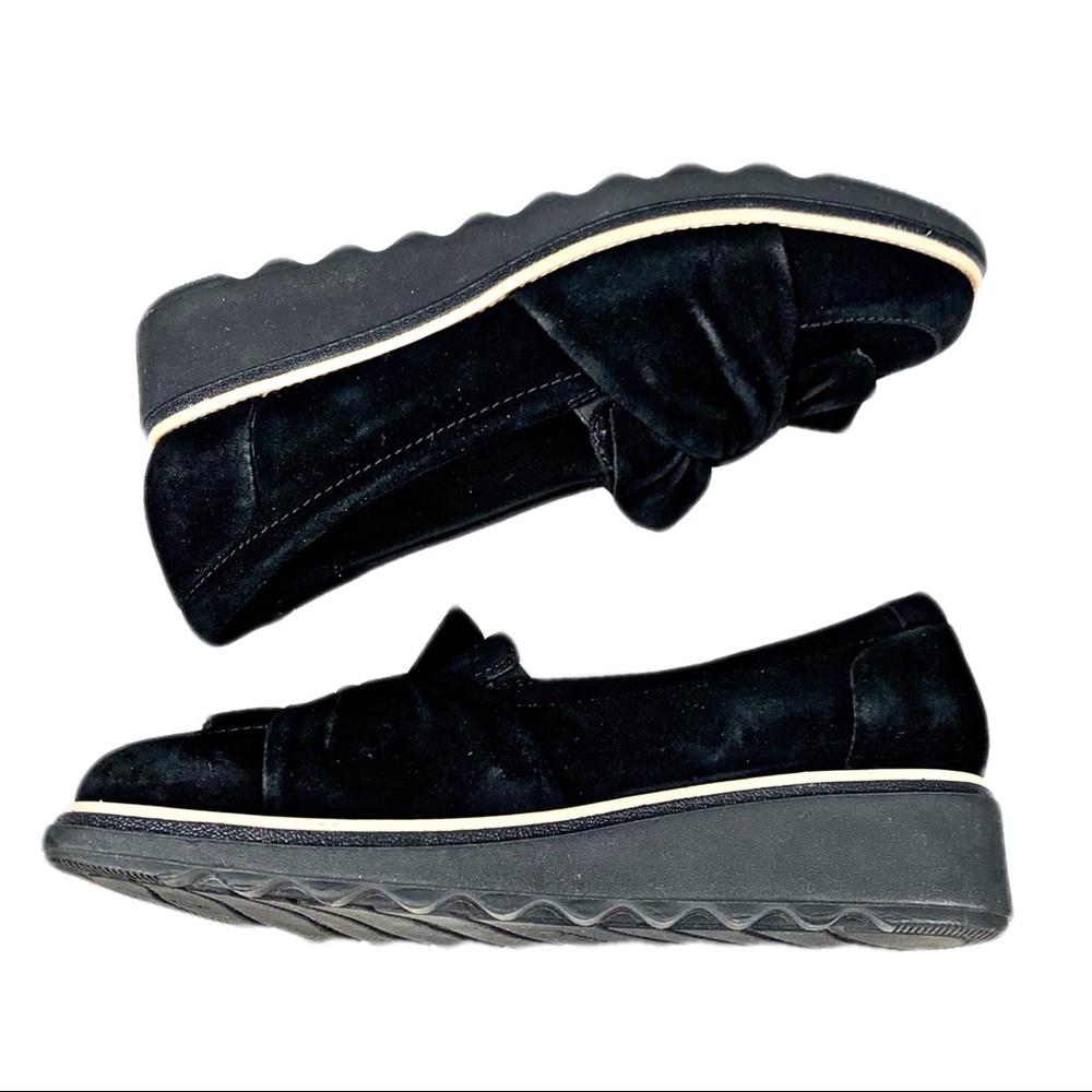 Clark’s Womens Black Suede Loafer - Picture 3 of 7